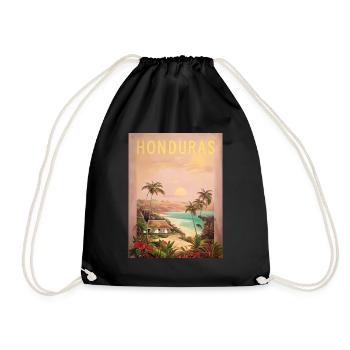 Honduras Catracha Herkunft Geschenk - Turnbeutel - Schwarz - Vorne