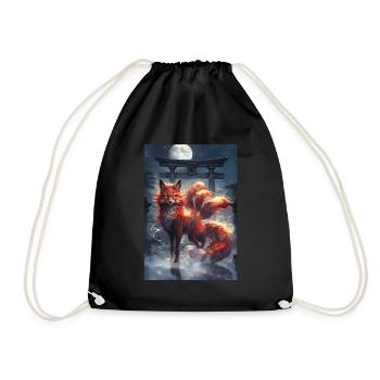 Renard, Fée, Mythe, mythologie, Cadeau - Sac de sport léger - noir - Devant