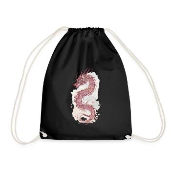 Dragon Dragon Chine Mythologie Cadeau - Sac de sport léger - noir - Devant