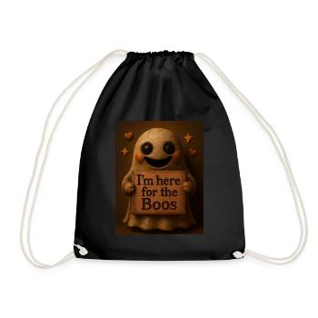 Halloween fantôme effrayant costume cadeau - Sac de sport léger - noir - Devant