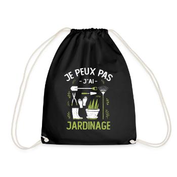 Je Peux Pas J'ai Jardinage - Sac de sport léger - noir - Devant