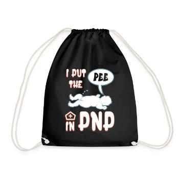 I Put The Pee In PNP - Infirmière pédiatrique hilarante - Sac de sport léger - noir - Devant