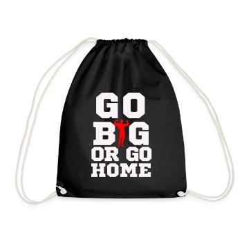 Go Big! - Turnbeutel - Schwarz - Vorne