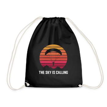 The Sky Is Calling | Skydiving - Turnbeutel - Schwarz - Vorne