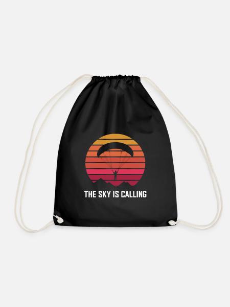 The Sky Is Calling | Skydiving - Turnbeutel - Schwarz