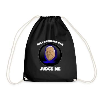 Lustiges Babuschka Design Russland Geschenk Idee - Turnbeutel - Schwarz - Vorne