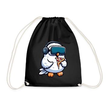 Hibou Harfang des neiges VR Réalité virtuelle Gamer Gamer Gamer - Sac de sport léger - noir - Devant