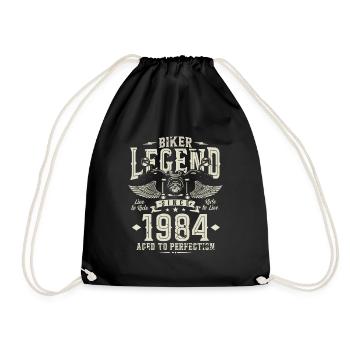 Légende du motard depuis 1984 - Sac de sport léger - noir - Devant