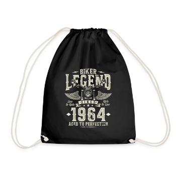 Légende du motard depuis 1964 - Sac de sport léger - noir - Devant