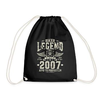 Légende du motard depuis 2007 - Sac de sport léger - noir - Devant