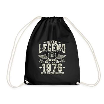 Légende des motards depuis 1976 - Sac de sport léger - noir - Devant