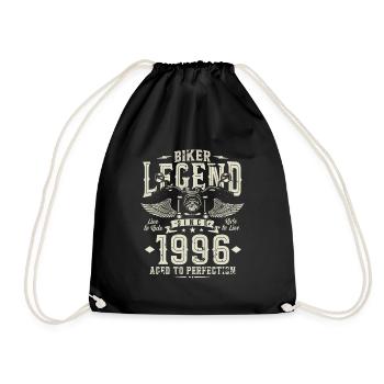 Légende du motard depuis 1996 - Sac de sport léger - noir - Devant