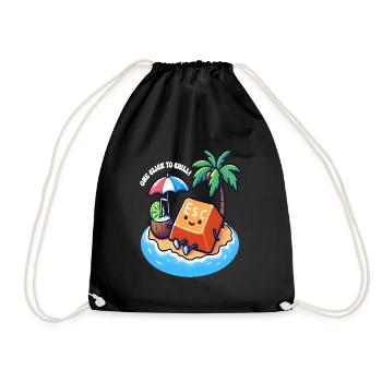 Press ESC for Paradise - Drawstring Bag - black - Front