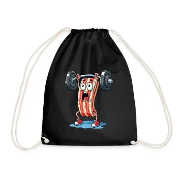 Funny Side Lifting Weights - Sac de sport léger - noir - Devant