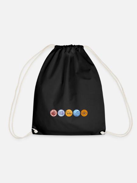 "Ein Mädchen Namens Willow" 4 Elemente Mit Logo - Turnbeutel - Schwarz