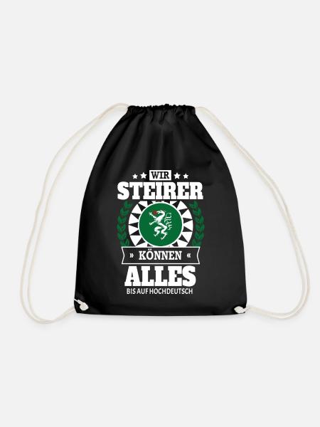 STEIRER - ALLES BIS AUF HOCHDEUTSCH - Turnbeutel - Schwarz