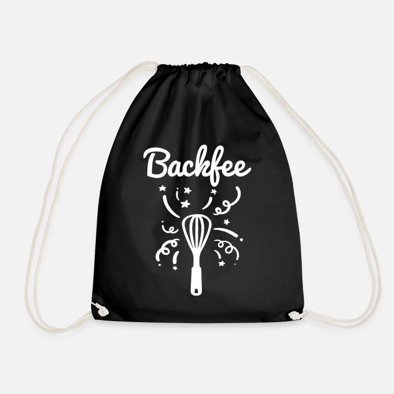 Backfee Backen Bäckerin - Turnbeutel - Schwarz