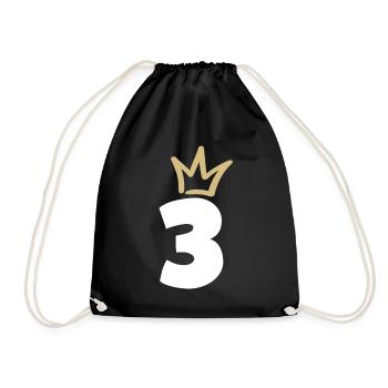 NUMÉRO TROIS 3 Couronne - Sac de sport léger - noir - Devant
