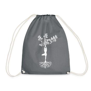 Yoga Arbre Asana Fitness - Sac de sport léger - gris - Devant