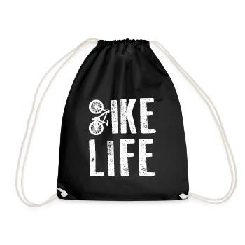 Bicycle Rider Bike Life Cycling - Drawstring Bag - black - Front