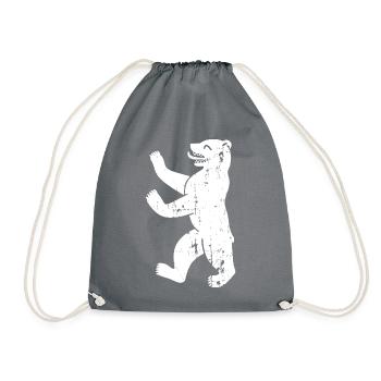 Berlin Bear Berlin Vintage Coat of Arms - Drawstring Bag - grey - Front