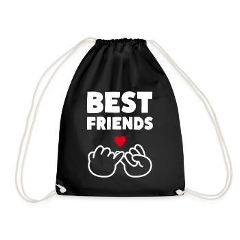 Meilleurs amis Petit doigt Serment - Sac de sport léger - noir - Devant