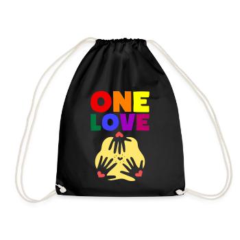 One Love - Turnbeutel - Schwarz - Vorne