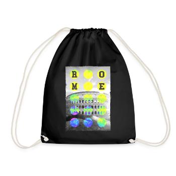 Rome Rome Italie Ville Skyline Accueil Amour Vacances - Sac de sport léger - noir - Devant