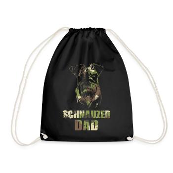 Schnauzer - Turnbeutel - Schwarz - Vorne