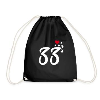 33 Hearts 33e anniversaire - Sac de sport léger - noir - Devant