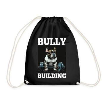 Français Bulldog Frenchie Bodybuilding Dog - Sac de sport léger - noir - Devant