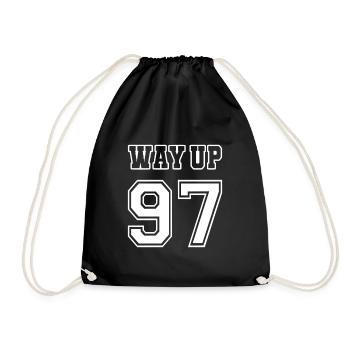 Way Up 97 Vintage Birthday Anniversary 1997 - Drawstring Bag - black - Front