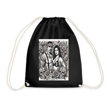 Bonnie and Clyde Chicano Style - Drawstring Bag - black - Front
