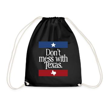 Ne jouez pas avec le Texas - Sac de sport léger - noir - Devant