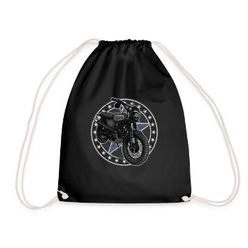 Brouilleur d’hirondelle // Illustration - Sac de sport léger - noir - Devant