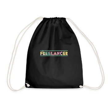 Freelancer Painter - Drawstring Bag - black - Front