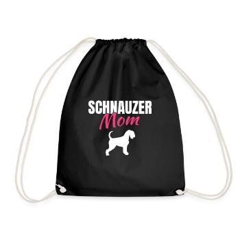 Schnauzer miniature - Sac de sport léger - noir - Devant