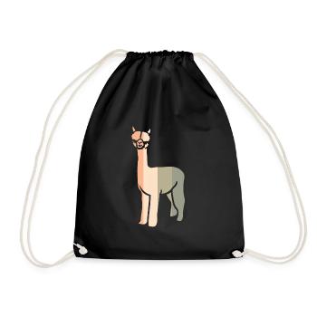 Rétro alpagas - Sac de sport léger - noir - Devant