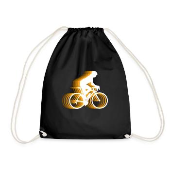 Lightning Bicycle Ride - cycliste avec effet de feu - Sac de sport léger - noir - Devant