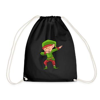 Dabbing Elf - Drawstring Bag - black - Front