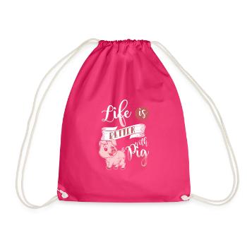 porc - Sac de sport léger - fuchsia - Devant