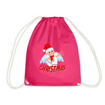 Joyeux Noël ange - Sac de sport léger - fuchsia - Devant