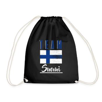 Équipe de la Finlande T-Shirt Cadeau Home Sport - Sac de sport léger - noir - Devant