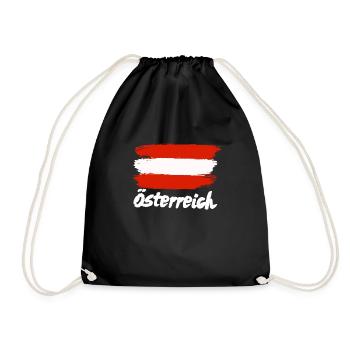 Drapeau autrichien - Sac de sport léger - noir - Devant