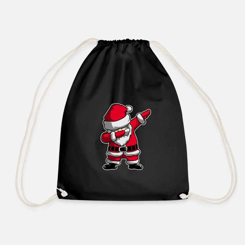 Dabbender Weihnachtsmann Dabbing Santa Geschenk - Turnbeutel - Schwarz