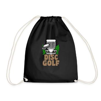 Cadeau de disque panier en bois Fresbee Golf - Sac de sport léger - noir - Devant
