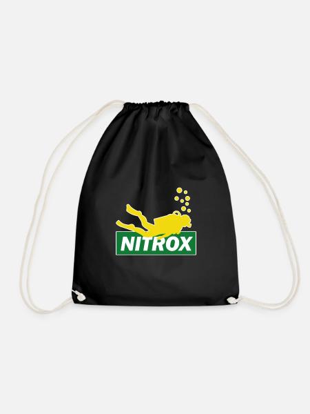 Tauchen Nitrox Sporttauchen Budy Taucher Geschenk - Turnbeutel - Schwarz