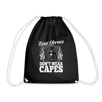 Pompier cadeau - Sac de sport léger - noir - Devant