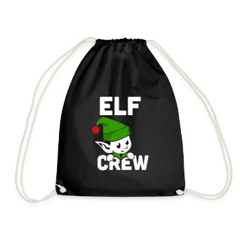 ELF CREW - Drawstring Bag - black - Front