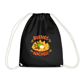 Buenos Nachos Mexico Essen - Turnbeutel - Schwarz - Vorne